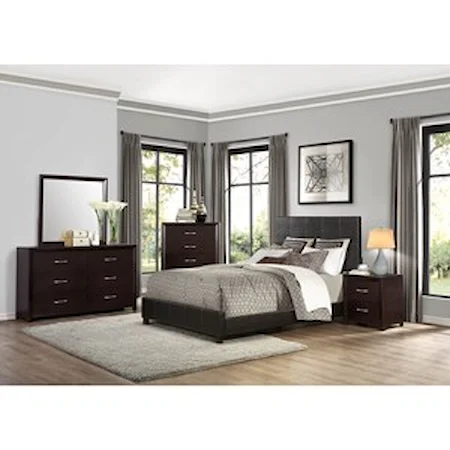 Contemporary Queen Bedroom Group without Chest